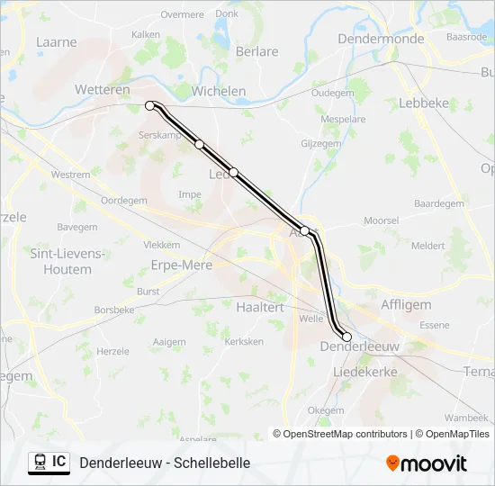 IC Train Line Map
