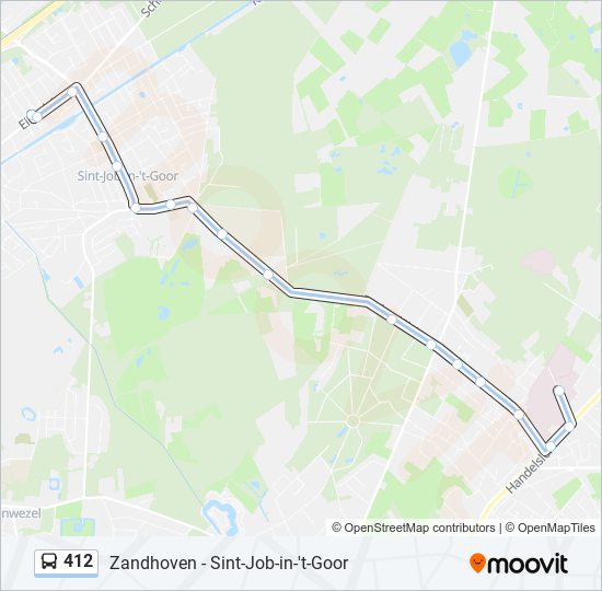 412 bus Line Map