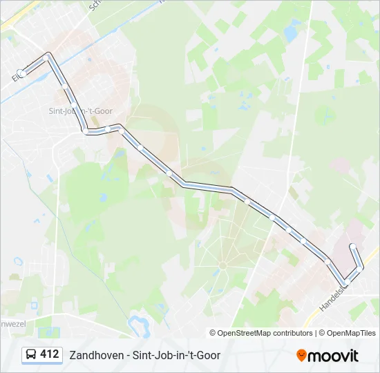 412 Bus Line Map