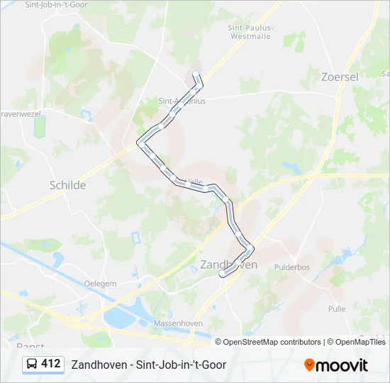 412 Bus Line Map