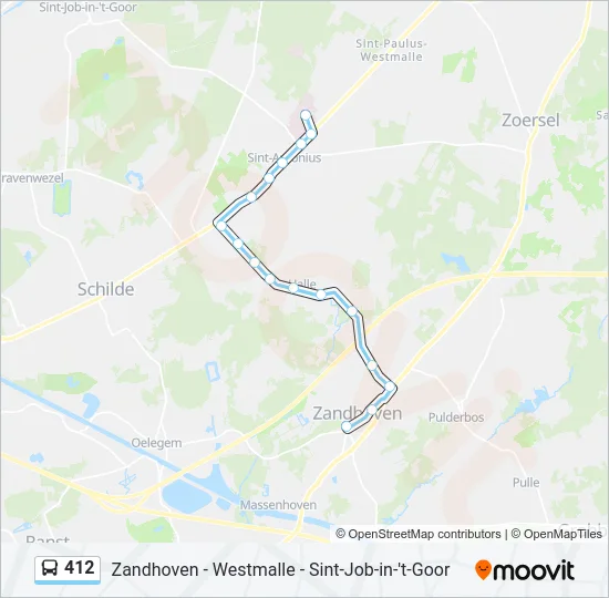 412 Bus Line Map