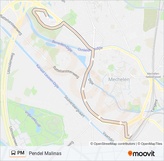 PM bus Line Map