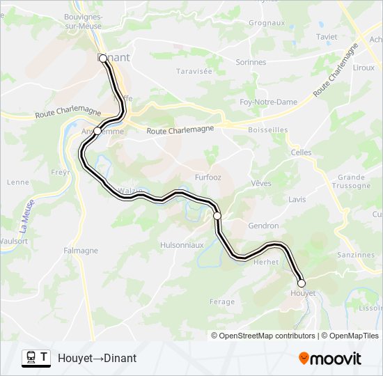 T train Line Map