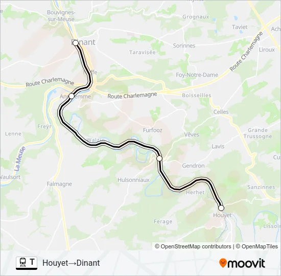 T Train Line Map
