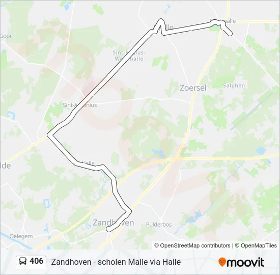 406 Bus Line Map