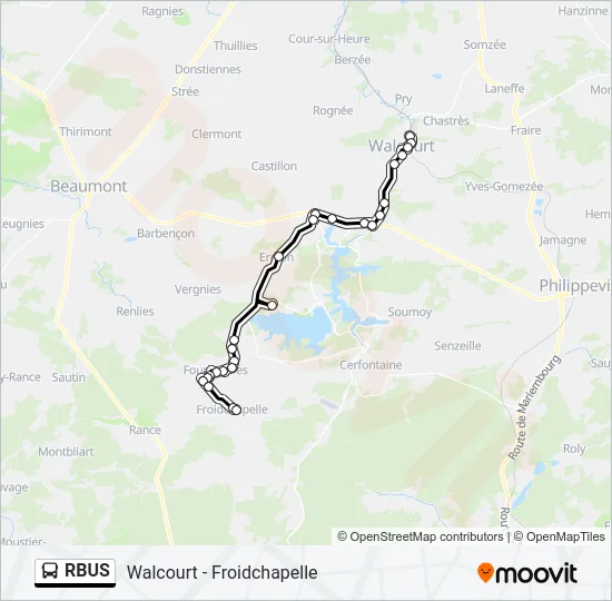 RBUS Bus Line Map