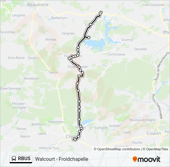 RBUS Bus Line Map