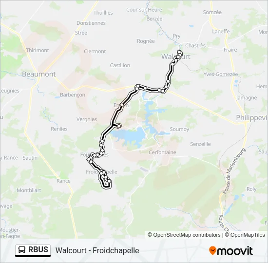 RBUS Bus Line Map