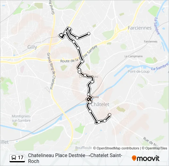 17 Bus Line Map