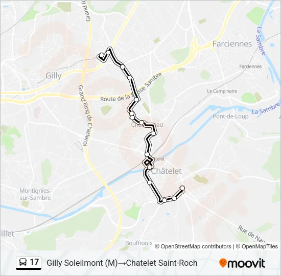 17 Bus Line Map
