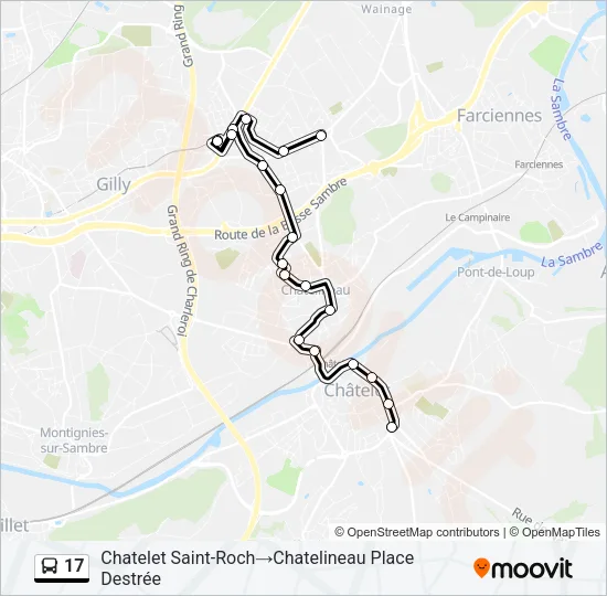 17 Bus Line Map