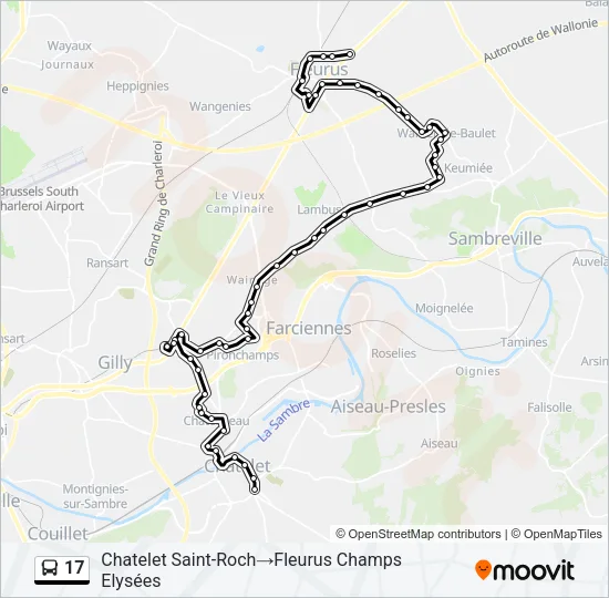 17 Bus Line Map