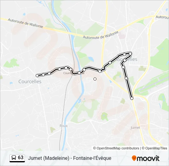63 Bus Line Map