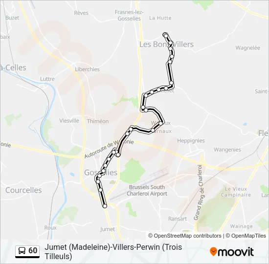 60 Bus Line Map