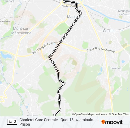 3 bus Line Map