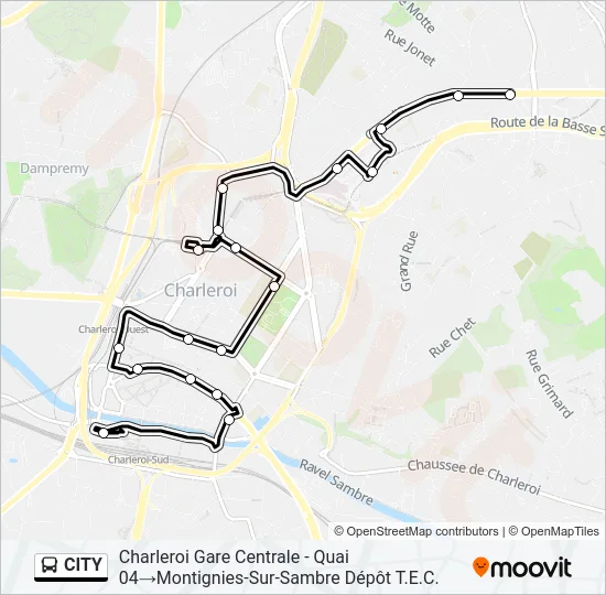 CITY Bus Line Map