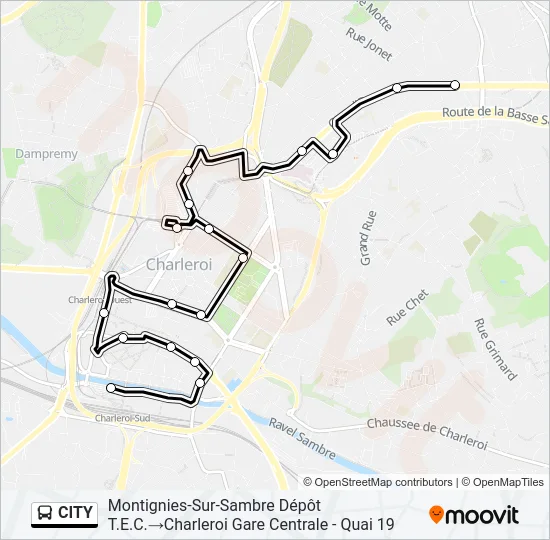 CITY Bus Line Map