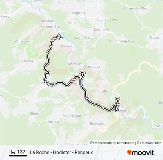 137 Bus Line Map