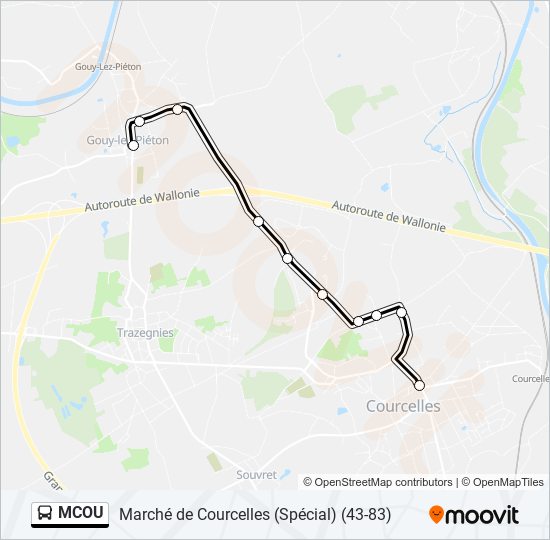 MCOU bus Line Map