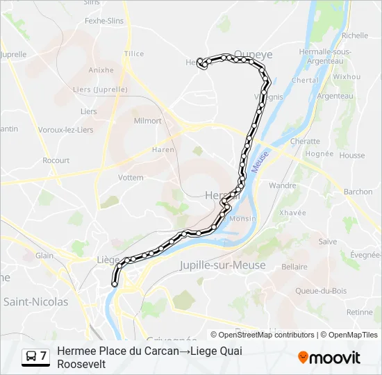 7 Bus Line Map