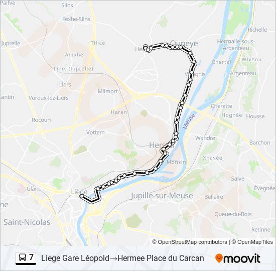 7 bus Line Map