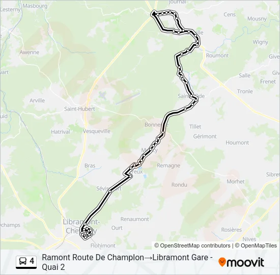 4 Bus Line Map