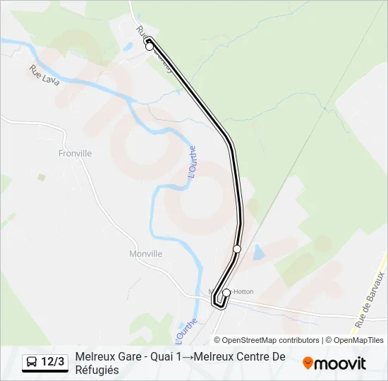 12/3 Bus Line Map