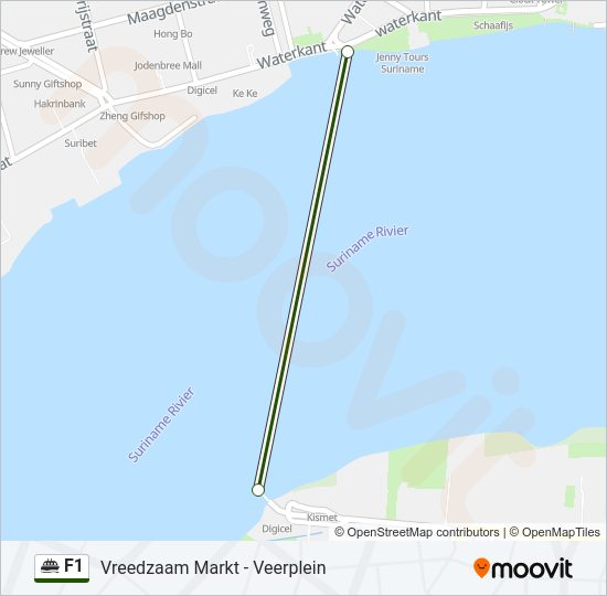 F1 Ferry Line Map