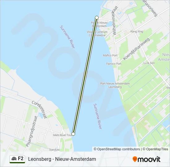 F2 Ferry Line Map