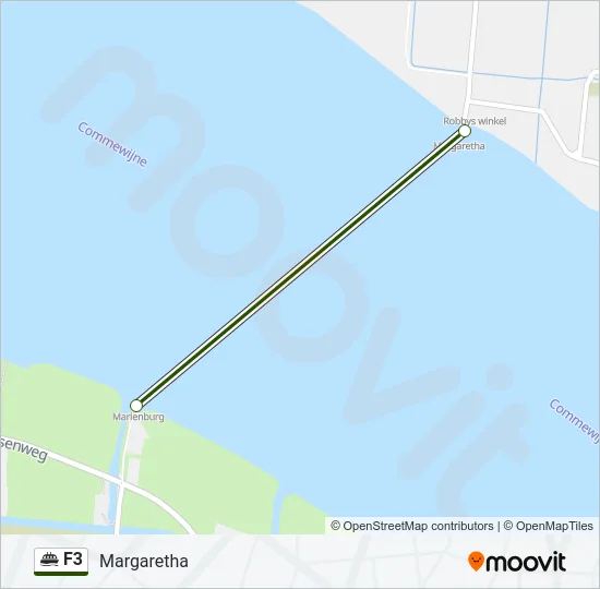 F3 Ferry Line Map
