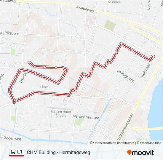 L1 Bus Line Map