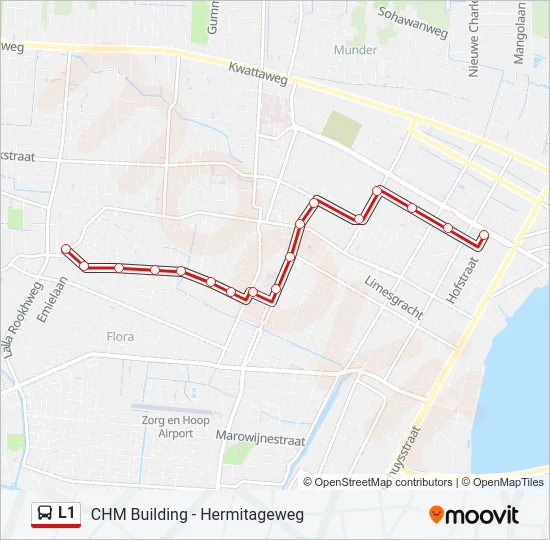 L1 Bus Line Map
