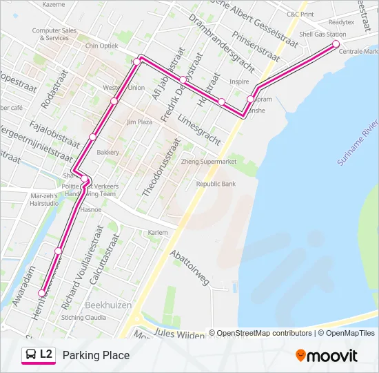 L2 Bus Line Map