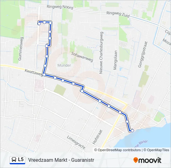L5 Bus Line Map