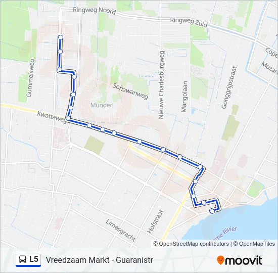 L5 Bus Line Map