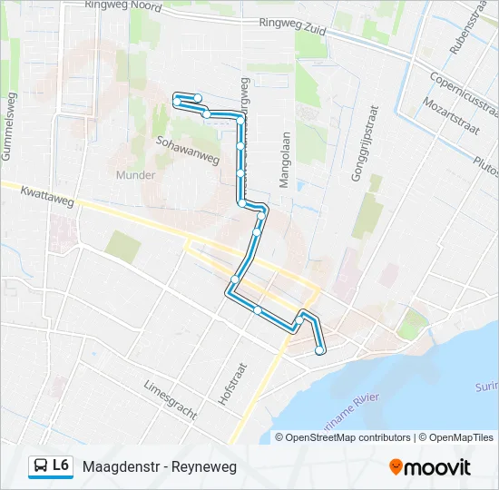 L6 Bus Line Map