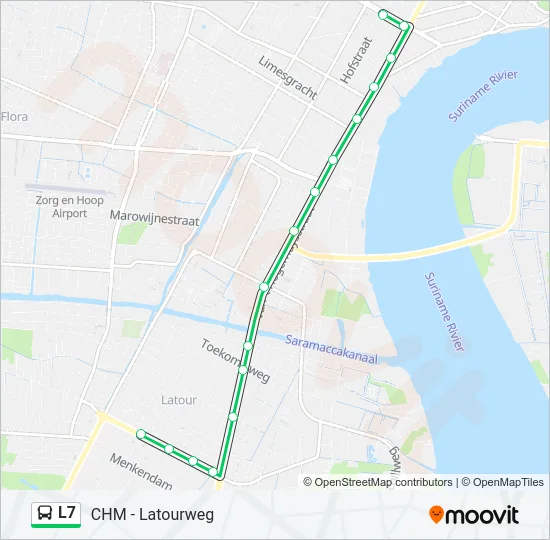 L7 Bus Line Map