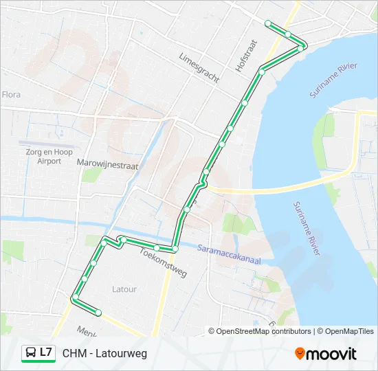 L7 Bus Line Map