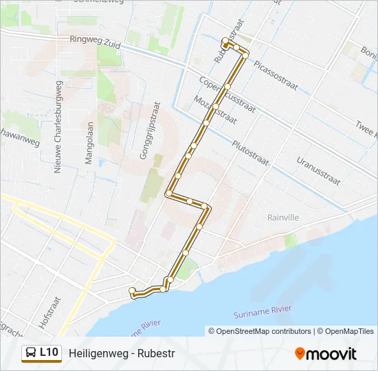 L10 Bus Line Map