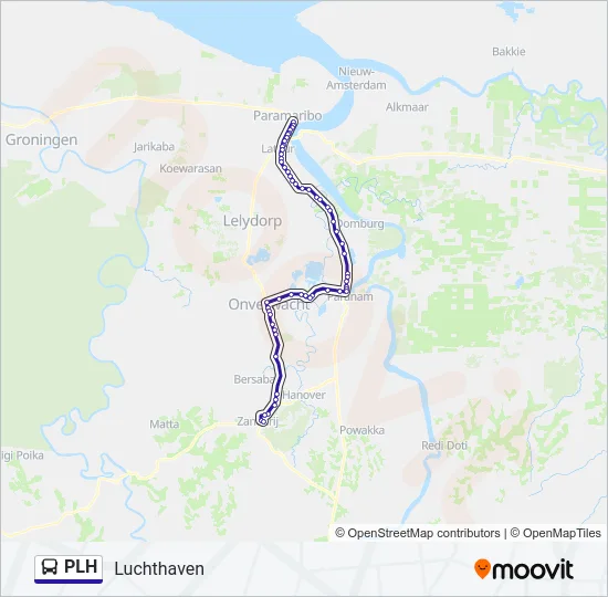 PLH Bus Line Map