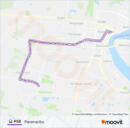 PSB Bus Line Map
