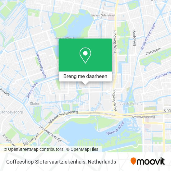 Coffeeshop Slotervaartziekenhuis kaart