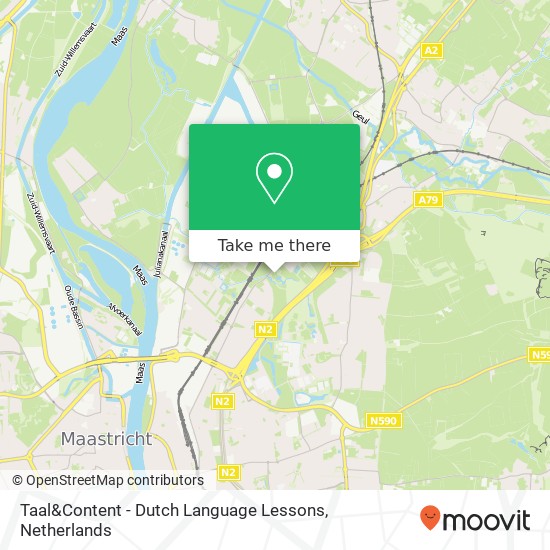 Taal&Content - Dutch Language Lessons, Meerssenerweg 1 kaart