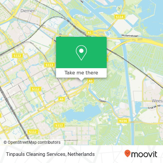 Tinpauls Cleaning Services, Kantershof 441 kaart