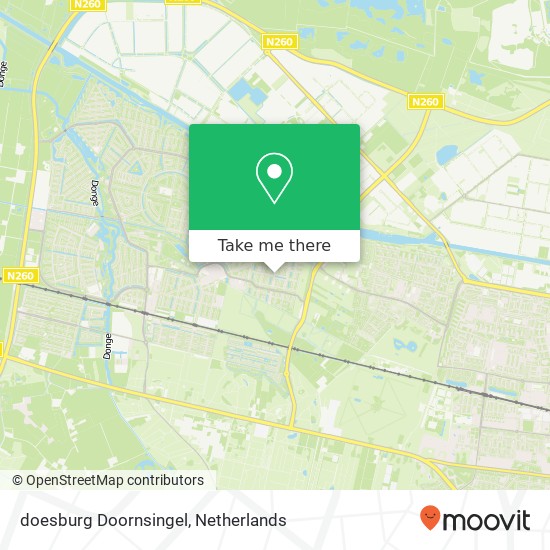 doesburg Doornsingel, 5043 GB Tilburg kaart