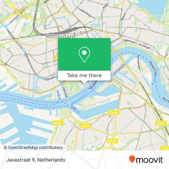 Javastraat 9, 3016 CE Rotterdam kaart