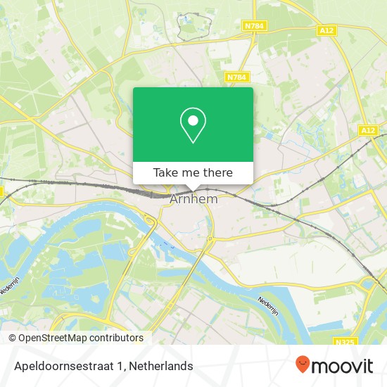 Apeldoornsestraat 1, 6828 AA Arnhem kaart