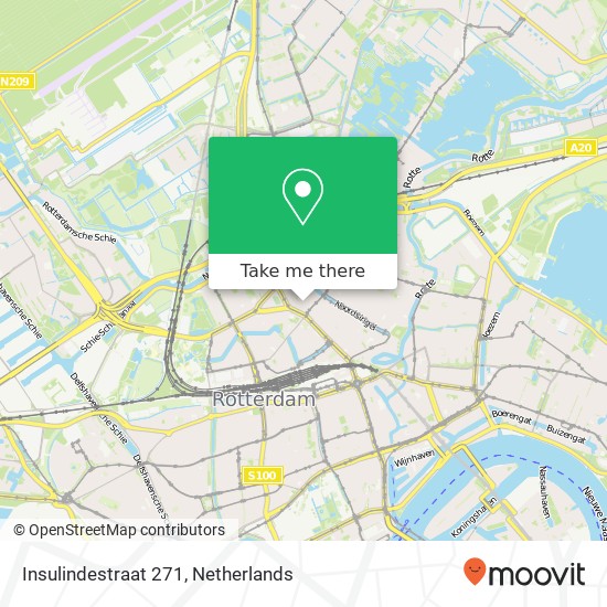 Insulindestraat 271, 3038 JS Rotterdam kaart