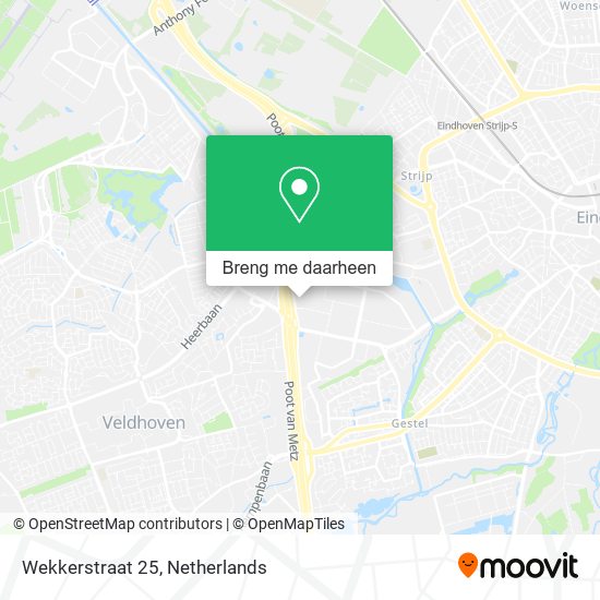 Wekkerstraat 25 kaart