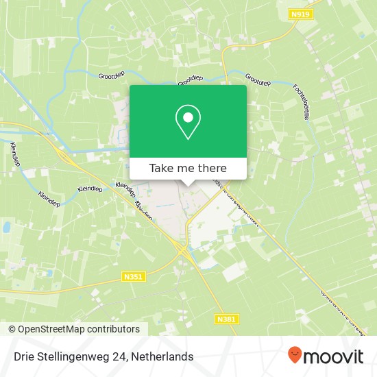 Drie Stellingenweg 24, 8431 GP,8431 GP Oosterwolde kaart